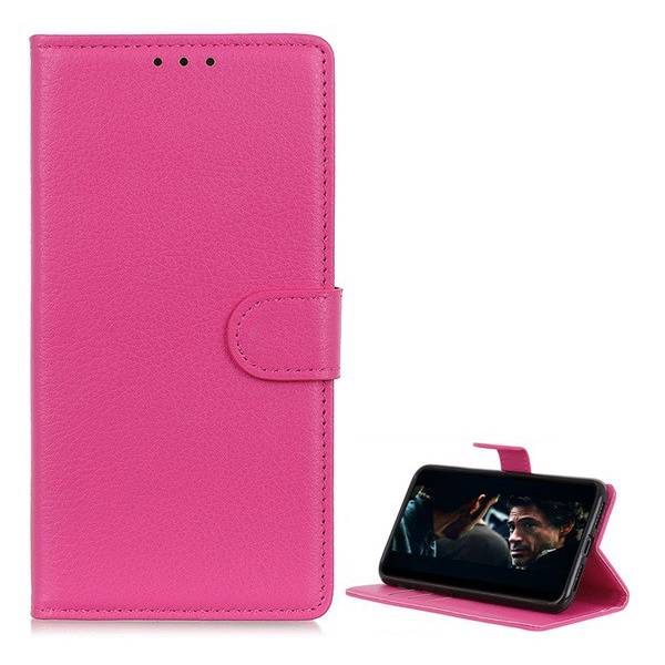 Tok álló, bőr hatású (FLIP, oldalra nyíló, asztali tartó funkció, prémium) RÓZSASZÍN [Nokia 3.2] (5996457878505)