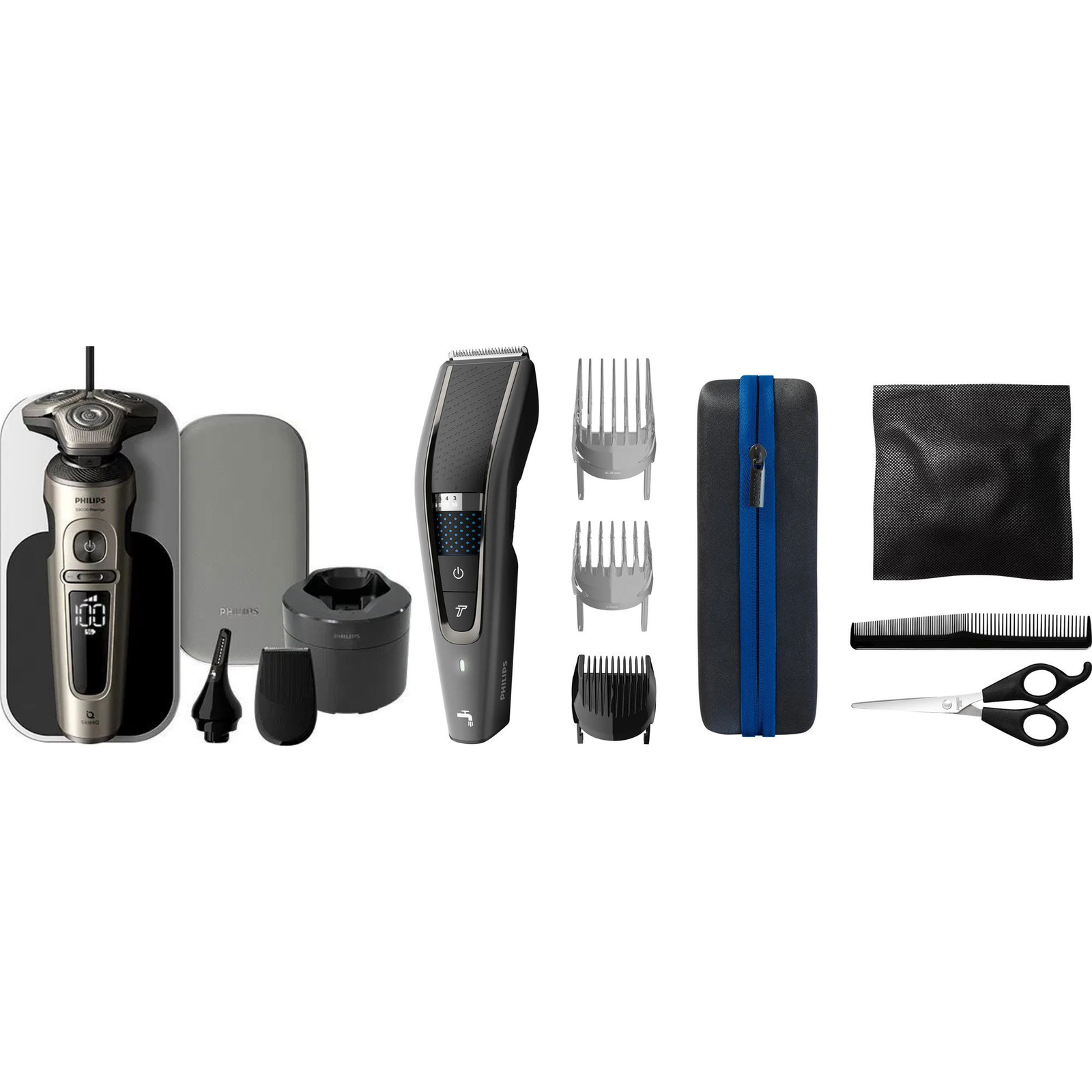 Philips Series 9000 Prestige Wet & Dry SP9883/36 + Philips Series 7000 HC7650/15 (PHIBUN02)