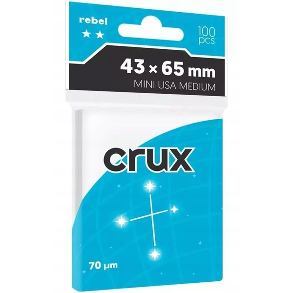 Koszulki na karty Rebel (43x65 mm) Crux Medium, 100 sztuk