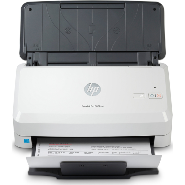 HP ScanJet Pro 3000 s4 Skanner med papir-tilførsel 600 x 600 dpi A4 Sort, Hvid