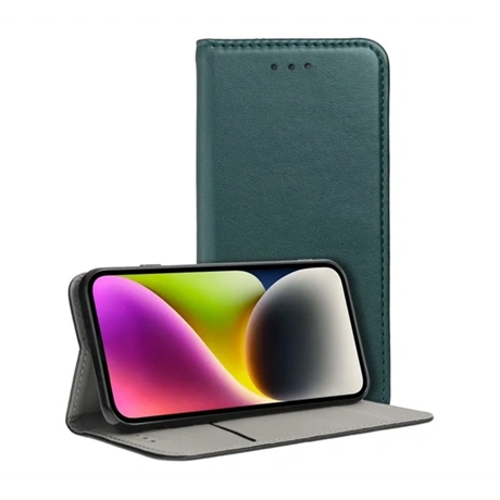 gigapack Tok álló, bőr hatású (FLIP, oldalra nyíló, asztali tartó) SÖTÉTZÖLD Realme 14 Pro " csomagolás" (GP-168669)