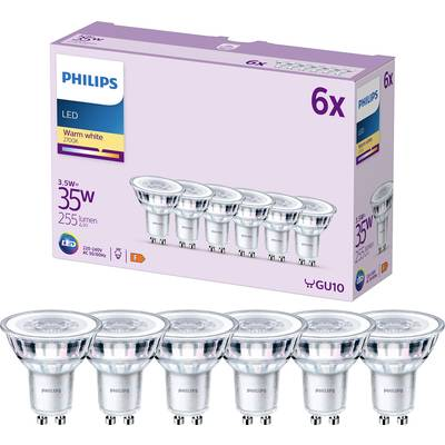 Philips LED 9290012178 LED EEK F (A - G) GU10 Reflektor 3.5 W = 35 W Melegfehér (Ø x H) 50 mm x 54 mm 6 db