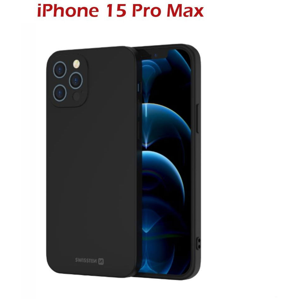 Swissten Soft Joy Apple iPhone 15 Ultra fekete tok (34500318)