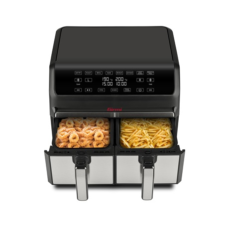 GIRMI FG22 ECOFRIT BIS Forrólevegős sütő 1700W 4L+4L Fekete