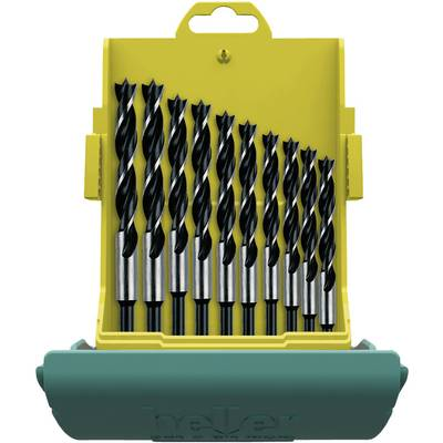 Heller Tools (24646 0) Fa spirál fúró készlet 10 részes 3 mm, 4 mm, 5 mm, 6 mm, 7 mm, 8 mm, 9 mm, 10 mm, 11 mm, 12 mm Hengeres befogószár 1 készlet (24646 0)