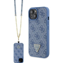 Guess GUHCP15SP4TDSCPB iPhone 15 6.1" Kék Keménytok Crossbody 4G Fém Logo