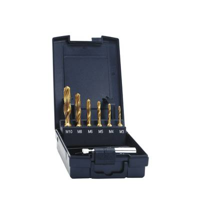 Exact (05930) Kombinált menetfúró 7 részes Metrikus M3, M4, M5, M6, M8, M10 Jobb vágó HSS 1 készlet (05930)