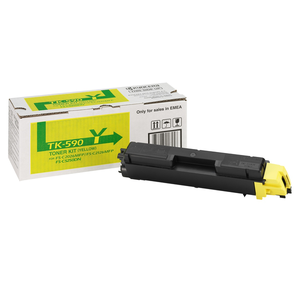Cartuș de toner galben Kyocera TK-590Y, 5000 de pagini