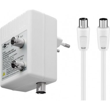 Goobay 67226 Kábel TV Erősítő 2x10 db DVB-T / DVB-T2 / DVB-C (67226)