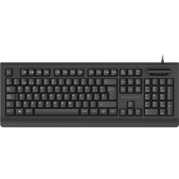 CONCEPTRONIC USB Tastatur +Smart ID-Kartenleser Layout IT sw