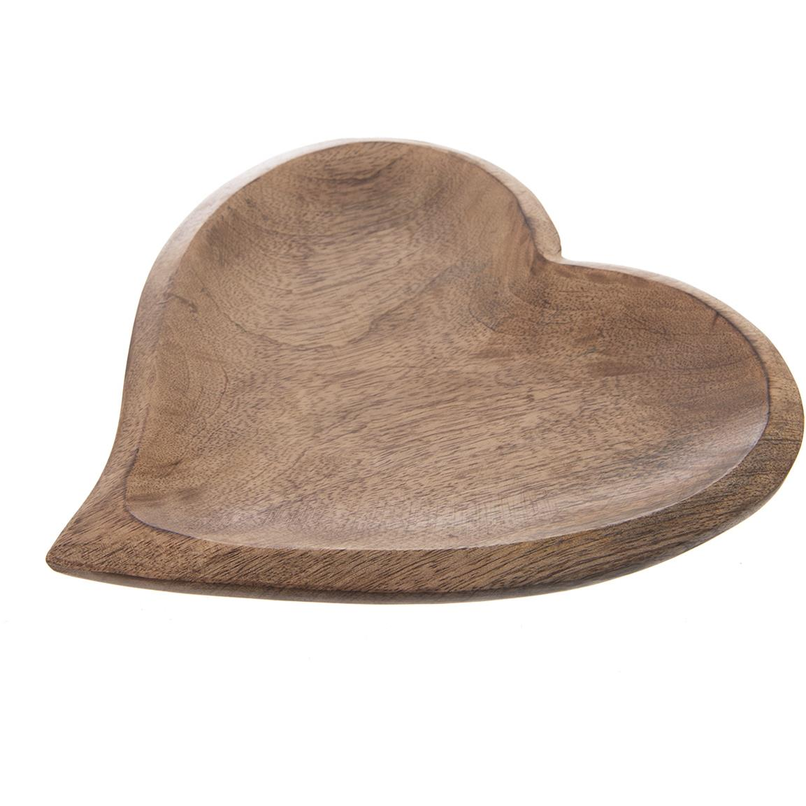 ORION Szív alakú tálca 25 × 25 cm, fa MANGO (153874)