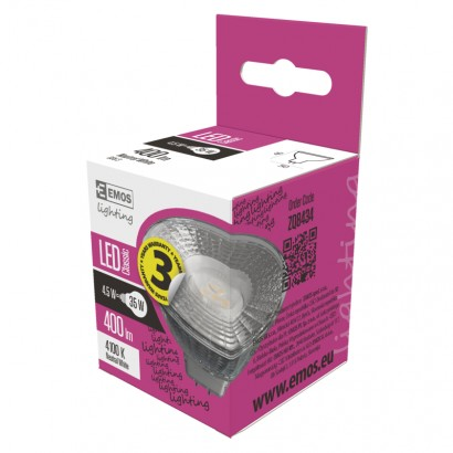 EMOS Classic LED izzó MR16 GU5.3 4.5W 380lm természetes fehér (DBKF-EMZQ8434)