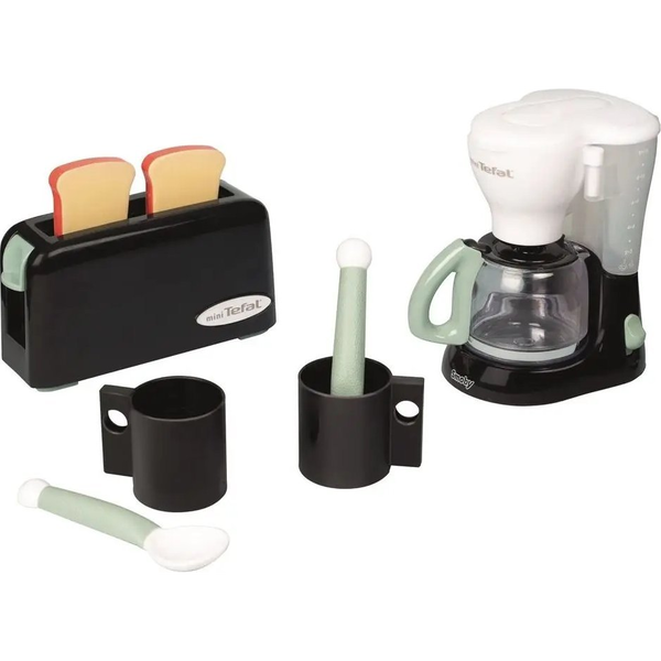 Smoby Mini Tefal Reggeliző Szett - Fekete - 310599