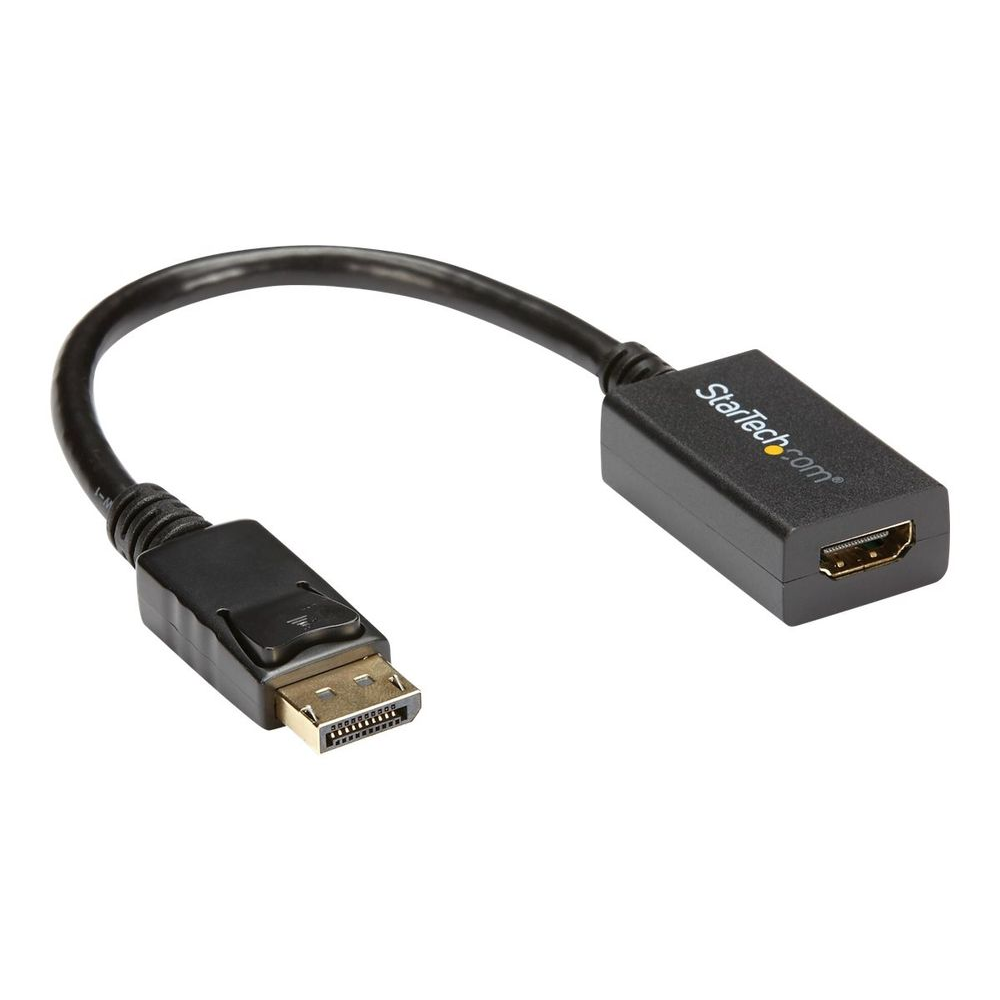 StarTech.com DisplayPort to HDMI Adapter - 1920x1200 - HDMI Video Converter - Latching DP Connector - Monitor to HDMI Adapter (DP2HDMI2) - video adapter - DisplayPort / HDMI - 26.5 cm (DP2HDMI2)