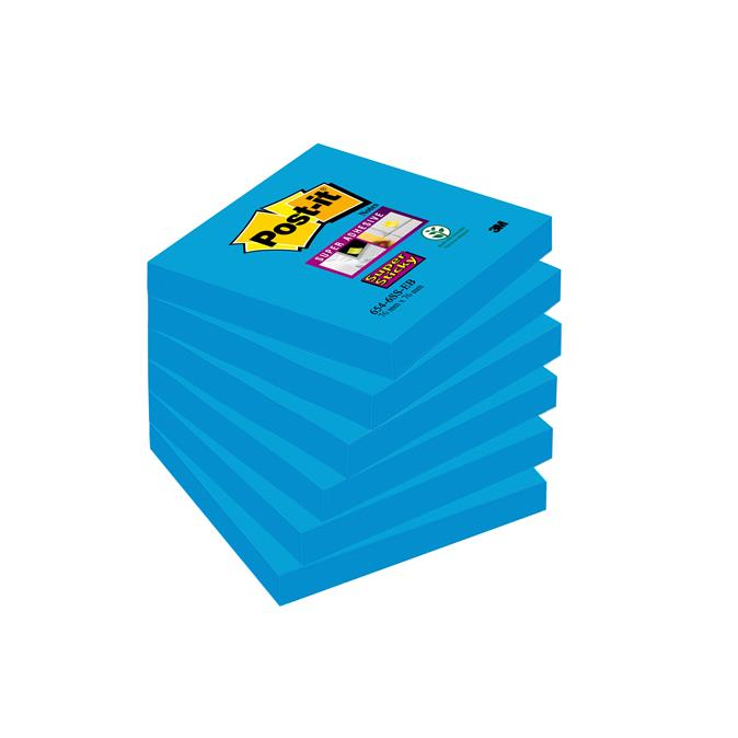 Post-it Super Sticky 76x76mm öntapadó jegyzettömb (90 lap) - Kék (70005253284)