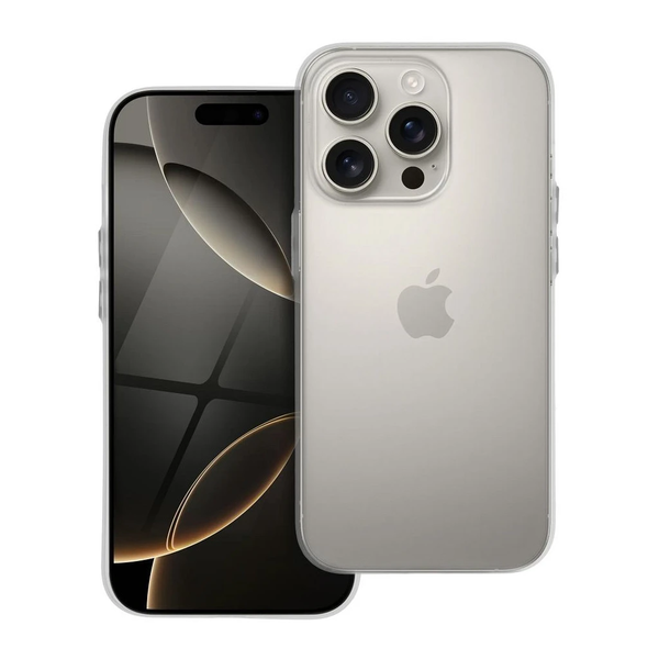 Ultravékony matt tok iPhone 16 PRO MAX készülékhez átlátszó