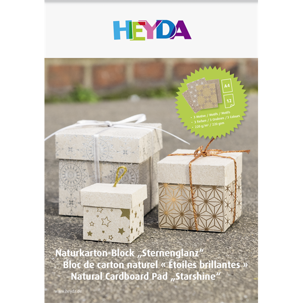 Heyda Star A4 12 lapos natúr kartonlap szett (2047129)
