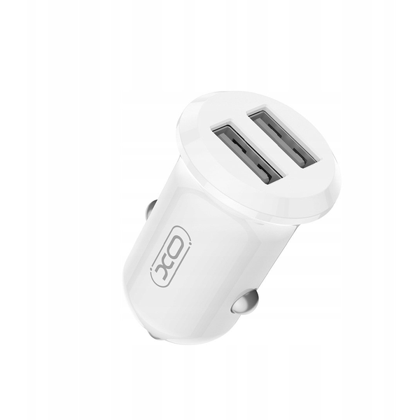 XO CC67 autós töltő 2*USB-A 12W fehér