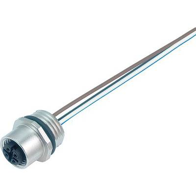 binder 76 0232 0011 00008-0200-20 Érzékelő-/működtető összekötő, konfekcionálatlan Alj, egyenes Pólusszám: 8 1 db