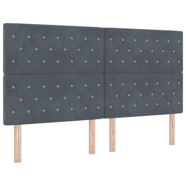 LED fejtámla sötétszürke 90 cm velúr