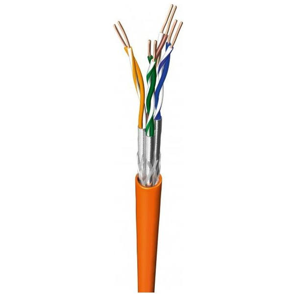 Draka Verlegekabel UC900 HS23, Cat 7, S/FTP, PiMF, orange, 50 m Ring