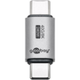 Goobay 74448 USB-C apa - USB-C apa Adapter - Szürke