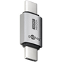 Goobay 74448 USB-C apa - USB-C apa Adapter - Szürke