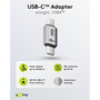 Goobay 74448 USB-C apa - USB-C apa Adapter - Szürke