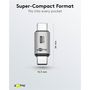 Goobay 74448 USB-C apa - USB-C apa Adapter - Szürke