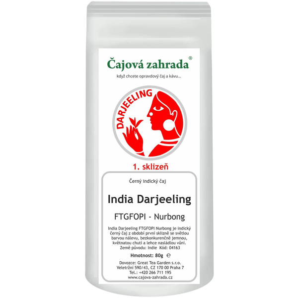 Tea Garden India Darjeeling FTGFOPI Nurbong - black tea, 80g