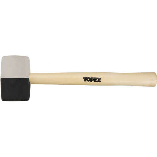 Topex Gumikalapács 63 mm/680 G, Fekete és Fehér Gumi (02A355)