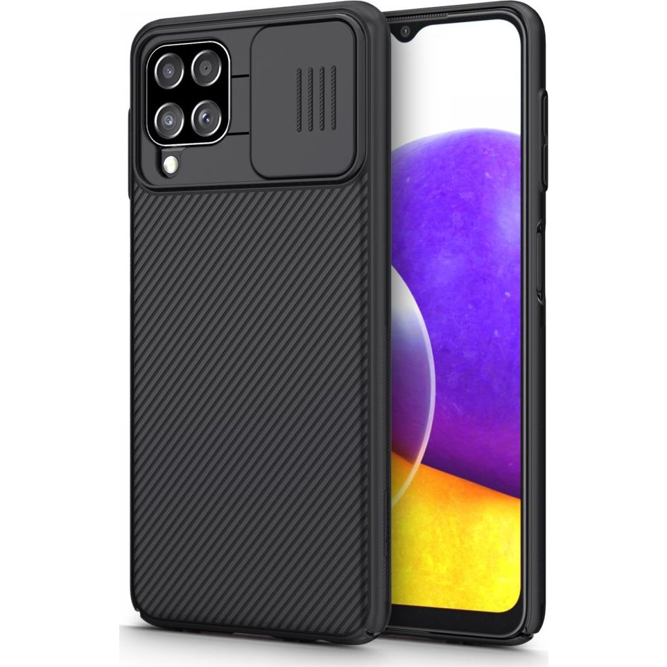 Nillkin CamShield Samsung Galaxy A22 LTE műanyag tok, fekete (6902048223851)