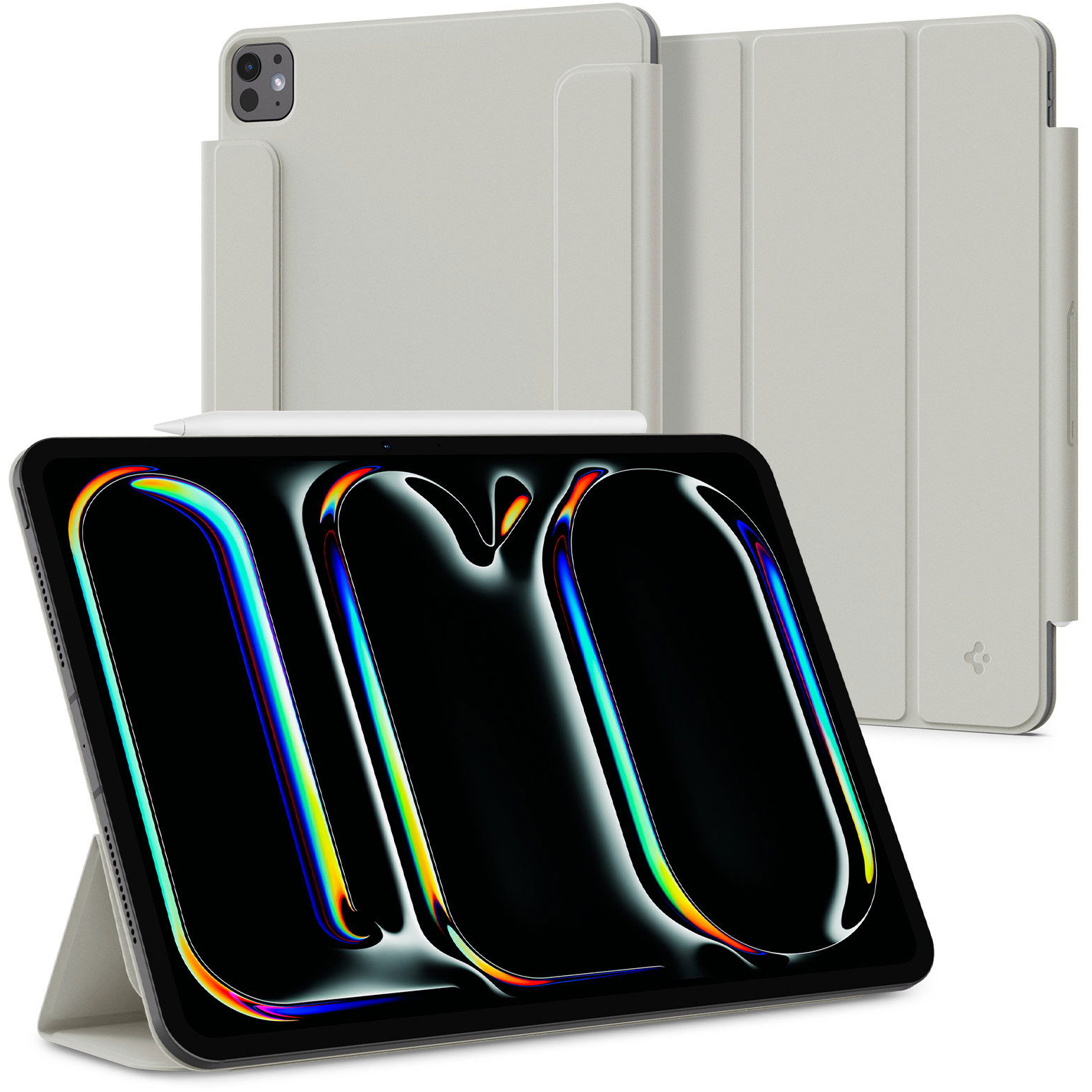Spigen Air Skin Folio OneTap gray iPad Pro 11" 2024 (ACS06513)
