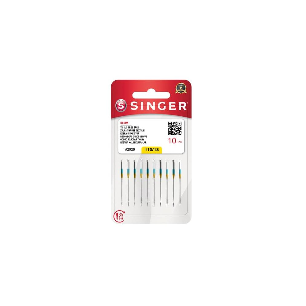 Singer Denim 2026 110/18 Varrógéptű (10db / csomag) (N202618M1003)
