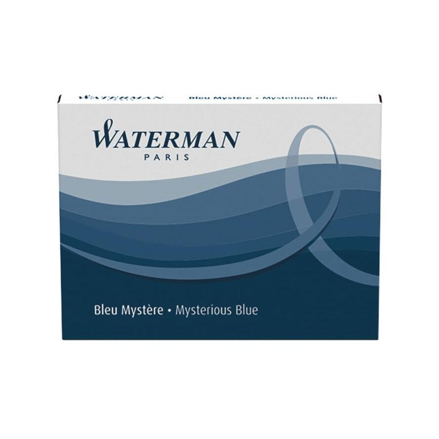 WATERMAN Tintenpatrone Stand. Myster Blue 8 Stück (S0110910) (S0110910)