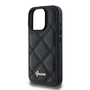 Guess PU bőr quilted tok iPhone 16 Pro Max készülékhez fekete
