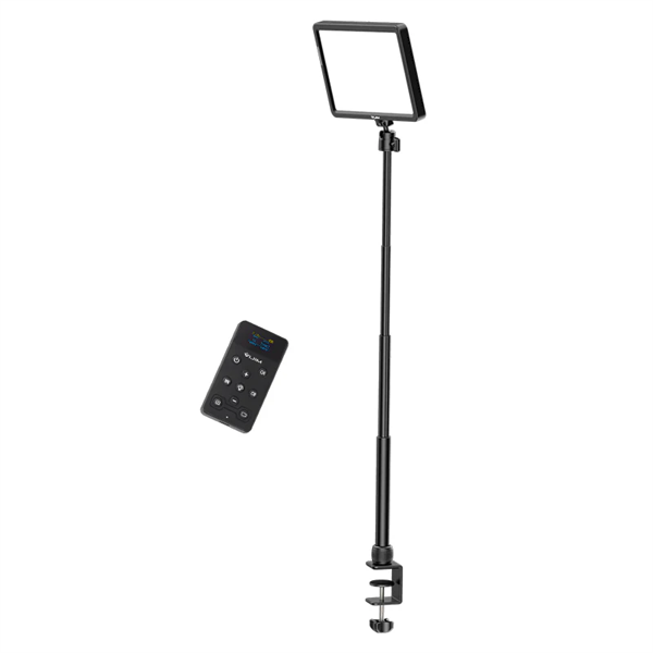 ULANZI Vijim K22 Edge-Lit Stream led panel, távirányító, asztalra rögzíthető állvány, 2500-9000K 110 (UL-2959)