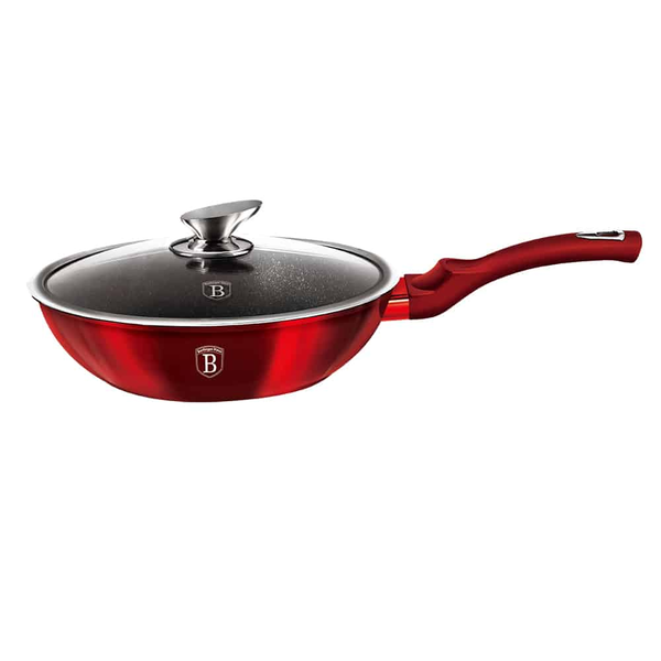 Berlinger Haus BH/1265N Metallic Line Burgundy Edition 28cm Wok