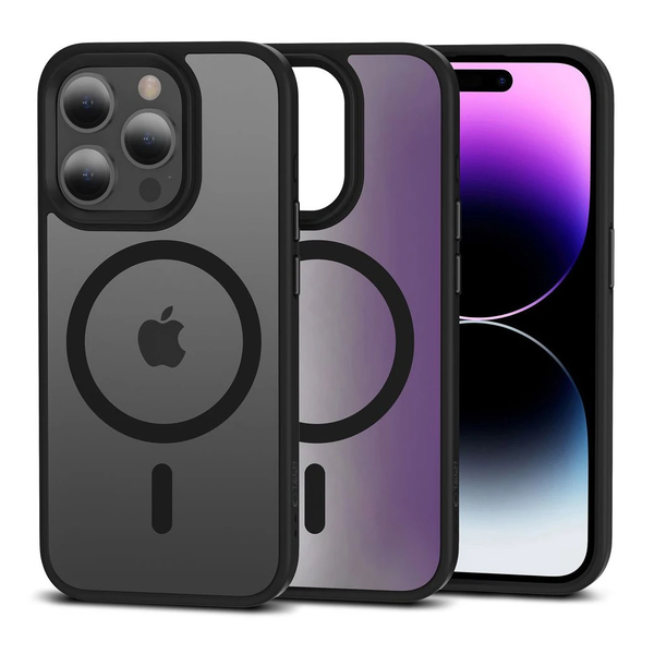 TECH-PROTECT MAGMAT MAGSAFE tok iPhone 15 Pro készülékhez, matt fekete