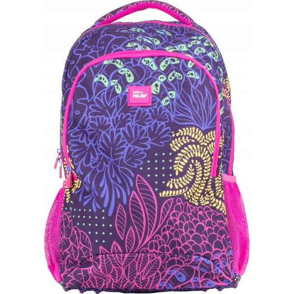 Mochila Escolar 2 Cremalleras 21 L Serie Especial Fireflies, Lila