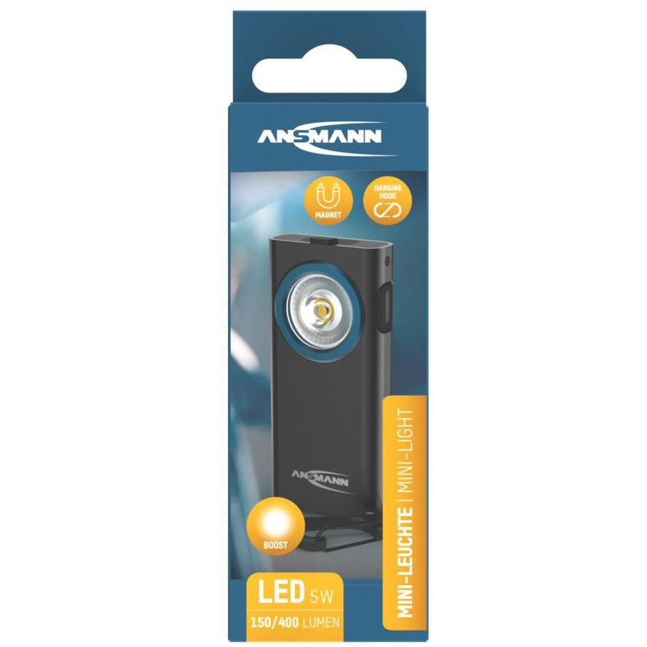 Ansmann 1600-0597 ML400R Hordozható kis lámpa LED Fekete (O4013674198696)