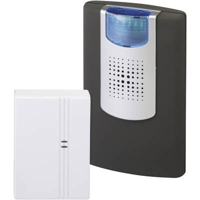 Vezeték nélküli csengő villogó visszajelzővel, max.150m, 433MHz, fekete-fehér, Heidemann HX 70835 (70835)