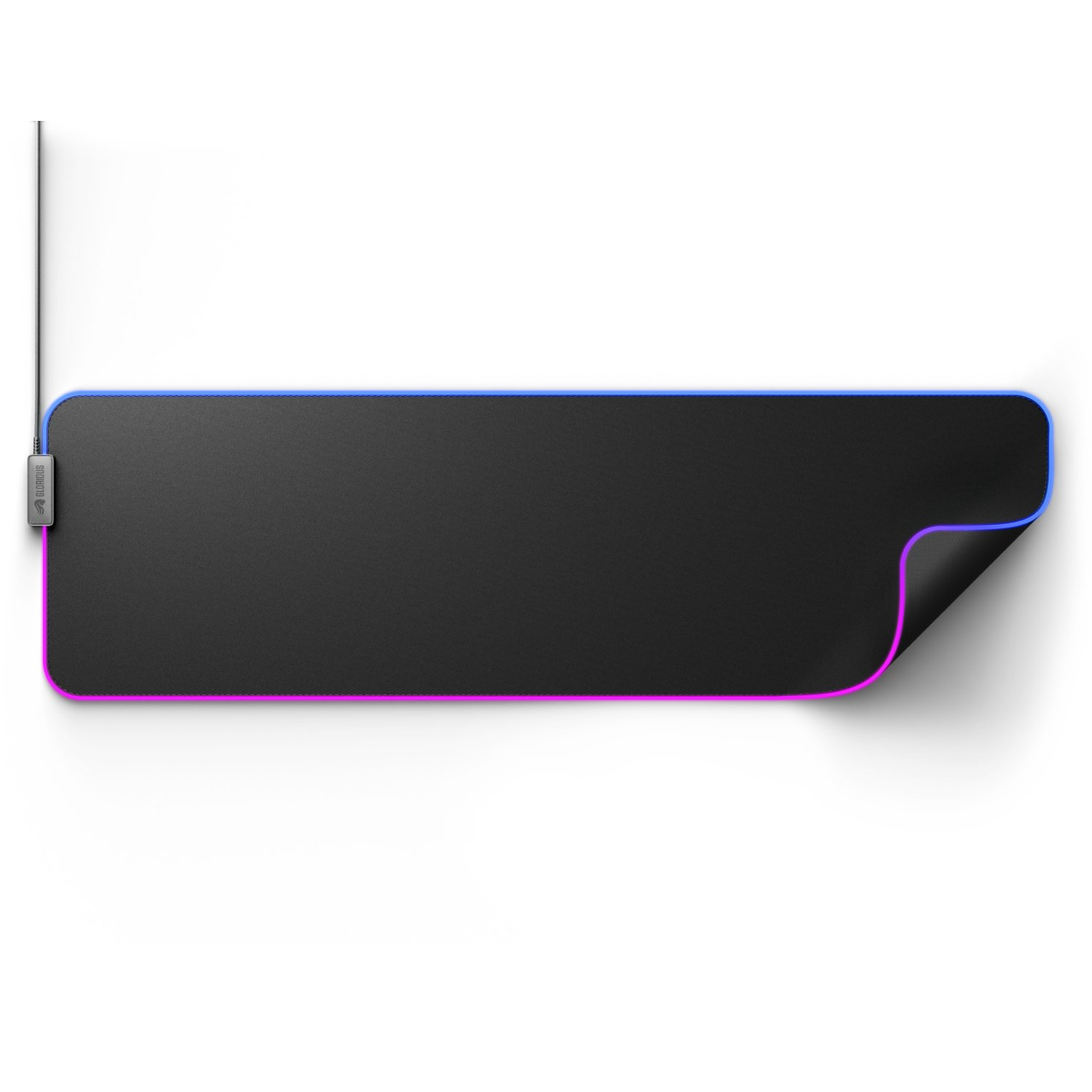 Glorious Gaming Mouse Pad 2 GLED, LE Játékhoz alkalmas egérpad Fekete (GLO-MP2-GLED-LE-B)