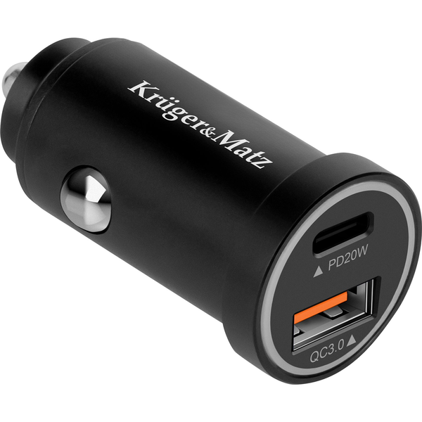 Ładowarka samochodowa 38W Kruger&amp|Matz z funkcjami Power Dedlivery oraz Quick Charge