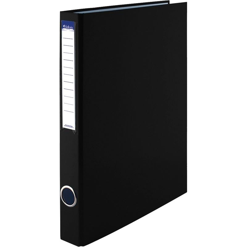 Victoria gyűrűs könyv, 4 gyűrű, 35mm, A4 fekete (IDVGY12) (IDVGY12)