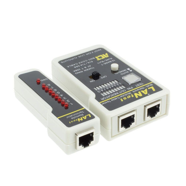 ACT LAN kábel teszter UTP/ STP/BNC (DX240)