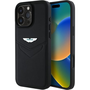 Aston Martin ASHCP16LPVIK HC Leather Victory Design Tok IPhone 16 Pro - Fekete