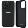 Aston Martin ASHCP16LPVIK HC Leather Victory Design Tok IPhone 16 Pro - Fekete