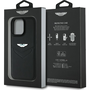 Aston Martin ASHCP16LPVIK HC Leather Victory Design Tok IPhone 16 Pro - Fekete