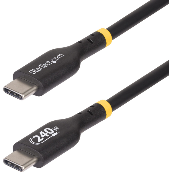 StarTech.com USB2EPR2M USB-kabel USB 2.0 2 m USB C 0,48 Gbit/sek. 240 W Sort